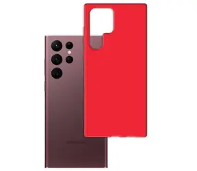 3mk Matt Case Schutzhülle für Samsung Galaxy S23 Ultra Erdbeere/Rot
