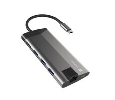 Natec Fowler PLUS / Multiport-Adapter / 4K HDMI / 3 xUSB 3.0 / 1x USB-C / RJ-45 / Kartenleser 