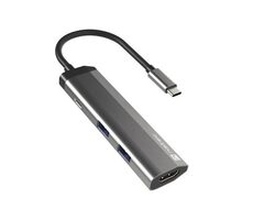 Natec Fowler Slim / Multiport-Adapter / 4K HDMI / 2 xUSB 3.0 / 1x USB-C 