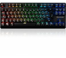 Modecom Volcano Lanparty PLUS RGB schwarz / Tastatur / mechanisch / Outemu Brown / USB / DE