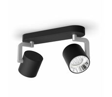 Philips Byrl LED-Strahler 8,6W / 860lm / 2200 - 2700K / Stufendimmung / IP20 / Schwarz