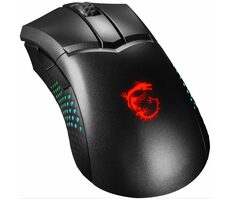MSI Clutch GM51 Lightweight Wireless schwarz / Optische Gaming-Maus / Ladestation / 26000 DPI / 6 Tasten / USB / RGB
