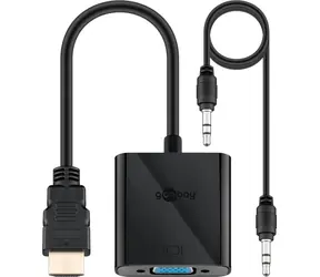 Goobay 68793 HDMI-auf-VGA-Adapter schwarz