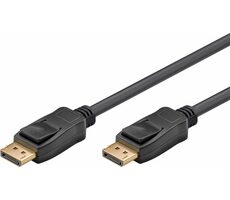 Goobay Kabel DisplayPort 1,2 M auf DisplayPort 1,2 M 3M schwarz