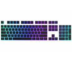 Endorfy Schlüsselset Pudding KC104 schwarz / 104 Schlüssel / PBT
