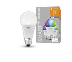LEDVANCE SMART+ WiFi Classic Smart Glühbirne Mehrfarbig 9W, E27 - 3 Stück / 2700-6500K