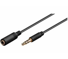 Goobay 97122 Verlängerung Slim Audiokabel 3-polig 3,5 mm Klinke 5 m