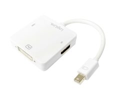LogiLink CV0045A Mini DisplayPort (M) - HDMI & DVI-I & DP (F) Adapter 