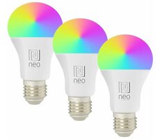 Immax NEO LITE SMART Set 3x LED-Lampe E27 11W RGB+CCT Farbe und Weiß / dimmbar / WLAN / TUYA