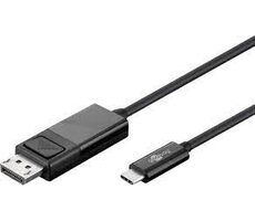 Goobay 79295 Kabeladapter USB-C - DisplayPort (4k 60 Hz) 1,20 m schwarz