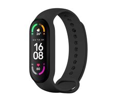 FIXED Silikonarmband Silikonarmband für XIAOMI Band 7 & Mi Band 6 & Mi Band 5 schwarz