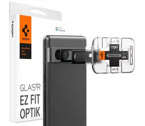 Spigen Glass tR EZ Fit Optik Schutzglas für Google Pixel 7a schwarz 2 Stk 