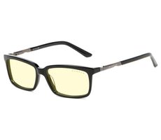 Gunnar Büro-/Gaming-Brille HAUS READER Onyx - bernsteinfarbene Gläser / BLF 65 / Dioptrien +2