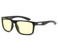 Gunnar Büro-/Gaming-Brille mit Sehstärke INTERCEPT READER Onyx - bernsteinfarbene Brille (Dioptrie +1) / BLF 65