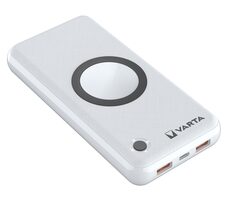 Varta 57909 20000 mAh weiß / Kabellose Powerbank / Qi / 2x USB-A / 1x USB-C