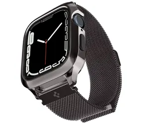 Spigen Metal Fit Pro Armband für Apple Watch 8/7 45 mm schwarz