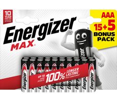 Energizer MAX AAA 15+5 gratis 1,5V Alkaline / 20 Stück / LR03