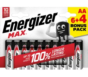 Energizer MAX AA 6+4 kostenlos 1,5 V Alkaline / 10 Stück / LR6