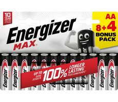 Energizer MAX AA 8+4 kostenlos 1,5 V Alkaline / 12 Stück / LR6
