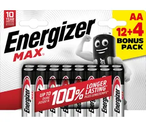 Energizer MAX AA 12+4 kostenlos 1,5 V Alkaline / 16 Stück / LR6