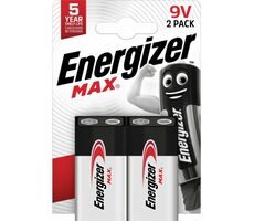 Energizer MAX 9V alkalisch / 2 Stk