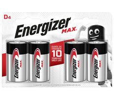 Energizer MAX D 4er-Pack 1,5 V Alkaline / 4 Stück / LR20