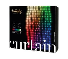 Twinkly Curtain SMART LED Lights 210 RGBW / Intelligenter LED-Vorhang / 210x LED / RGBW / BT / Wi-Fi