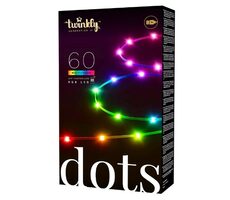 Twinkly Dots SMART LED schwarz / Lichterkette / 60x LED RGB / Länge 3 m / BT / Wi-Fi