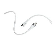 Forever Flexibles Kabel USB-C (M) - Lightning (M) 2 m weiß / 20 W