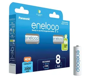 Panasonic Eneloop Akku AA 2000 mAh 8 Stück / Ni-MH / Blister
