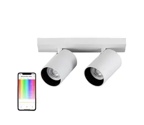 Yeelight SMART Spotlight weiß (2 Glühbirnen) / Deckenleuchte / LED / 16 Millionen Farbtöne / 6500 K / 700 lm / WLAN 