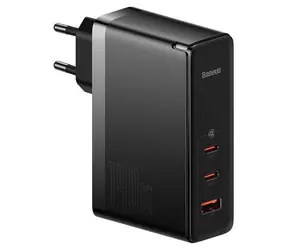 Baseus CCGP100201 GaN5 Pro Schnellladeadapter schwarz / 2x USB-C / USB-A / 140W