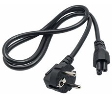 Trx Netzkabel 1 m schwarz / 3-polig