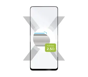 FIXED Full-Cover Schutzglas aus gehärtetem Glas für XIAOMI Redmi 12 schwarz / Verklebung über das gesamte Display