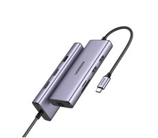 Ugreen CM490 Port-Replikator 9-in-1 USB-C / 2x USB-A 3.0 / USB-A 2.0 / 2x HDMI 4K/60Hz / SD/TF / RJ45