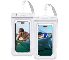 Spigen Aqua Shield Floating Case A610 Wasserdichtes Gehäuse weiß 2 Stk