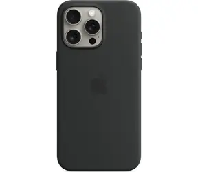 Apple Silikonhülle mit MagSafe für iPhone 15 Pro Max schwarz