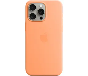 Apple Silikonhülle mit MagSafe für iPhone 15 Pro Max sorbetorange