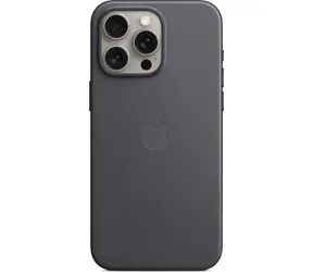 Apple Cover aus FineWoven Stoff mit MagSafe für iPhone 15 Pro Max schwarz