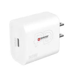 SKROSS Schnellladeadapter / 1x USB-C / 30W / US-Buchse Typ A 