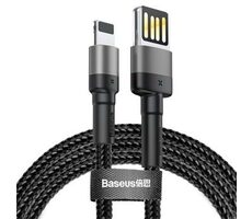 Baseus CALKLF-GG1 Kabel USB-A (M) - Lightning (M) 1 m schwarz-grau