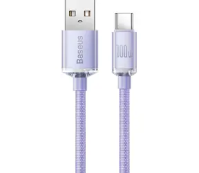 Baseus CAJY000505 Kabel USB-A (M) - USB-C (M) 2 m lila / 100 W