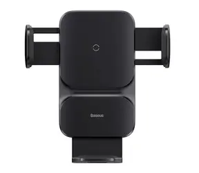 Baseus CGZX000001 Wisdom Handyhalter für Lüftungsgitter mit kabellosem Laden schwarz / 15W