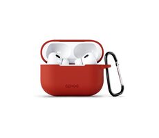 Epico Silikonhülle Outdoor Cover mit Karabiner für Apple AirPods Pro 2 rot