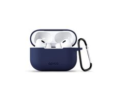 Epico Silikonhülle Outdoor Cover mit Karabiner für Apple AirPods Pro 2 dunkelblau