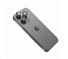 FIXED Kameraglas Kameraobjektiv-Schutzglas für Apple iPhone 15 Pro/ 15 Pro Max Space Grey