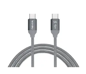 Nevox Kabel USB-C (M) - USB-C (M) 1 m grau / 100 W