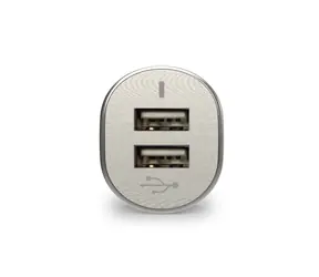PureGear Autoladegerät weiß / 2x USB-A / 24W