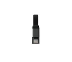 Rolling square inCharge PRO Kabel USB-A (M) - Lightning (M) schwarz / magnetisch