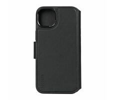 Abnehmbare Lederhülle von Decoded Leather Taking Wallet für Apple iPhone 15 PLUS in Schwarz 